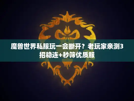 魔兽世界私服玩一会断开？老玩家亲测3招稳连+秒筛优质服
