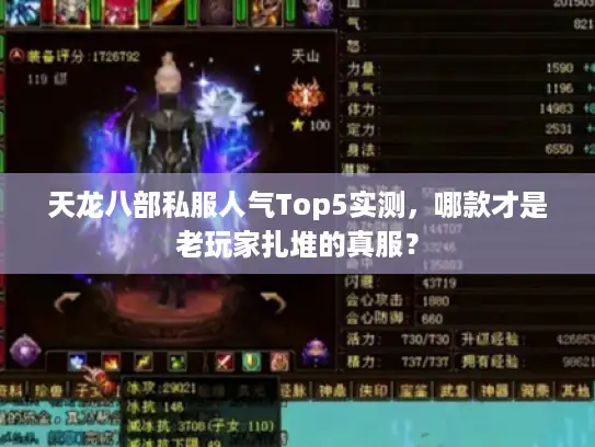 天龙八部私服人气Top5实测，哪款才是老玩家扎堆的真服？