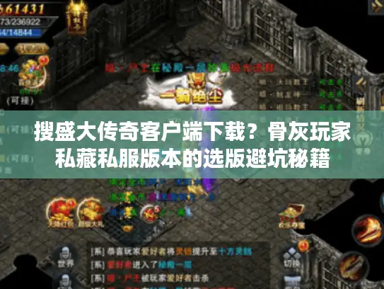 搜盛大传奇客户端下载？骨灰玩家私藏私服版本的选版避坑秘籍