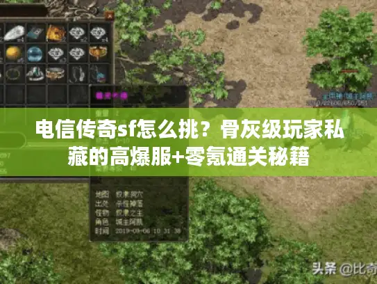 电信传奇sf怎么挑？骨灰级玩家私藏的高爆服+零氪通关秘籍