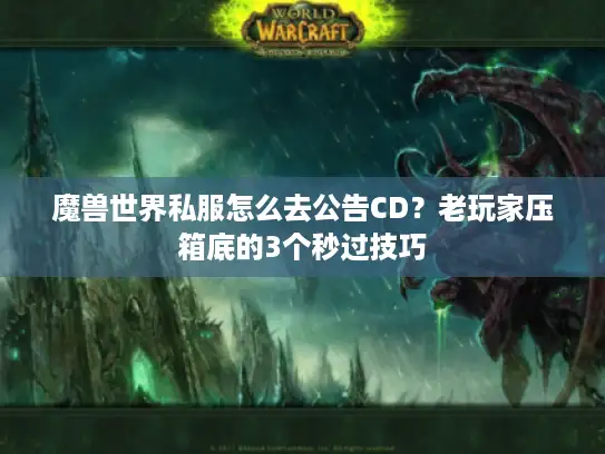魔兽世界私服怎么去公告CD？老玩家压箱底的3个秒过技巧
