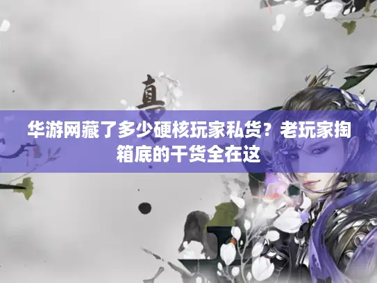 华游网藏了多少硬核玩家私货？老玩家掏箱底的干货全在这