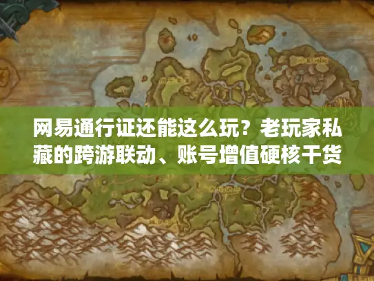 网易通行证还能这么玩？老玩家私藏的跨游联动、账号增值硬核干货