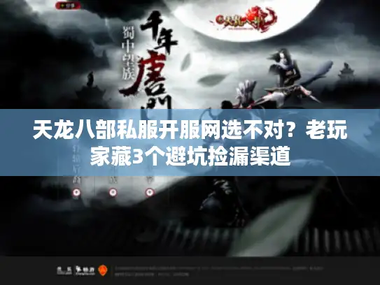 天龙八部私服开服网选不对？老玩家藏3个避坑捡漏渠道