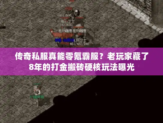 传奇私服真能零氪霸服？老玩家藏了8年的打金搬砖硬核玩法曝光