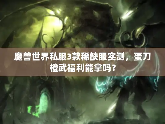 魔兽世界私服3款稀缺服实测，蛋刀橙武福利能拿吗？