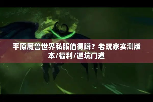 平原魔兽世界私服值得蹲？老玩家实测版本/福利/避坑门道
