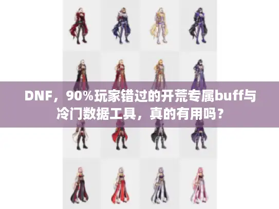DNF，90%玩家错过的开荒专属buff与冷门数据工具，真的有用吗？