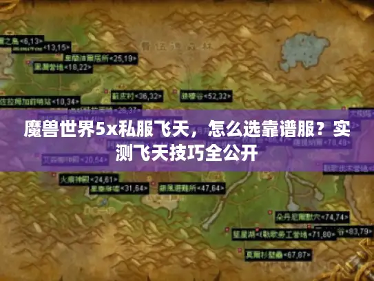 魔兽世界5x私服飞天，怎么选靠谱服？实测飞天技巧全公开
