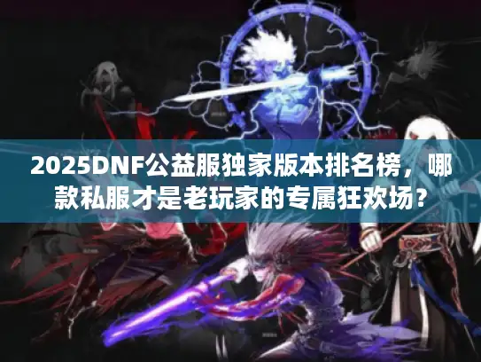 2025DNF公益服独家版本排名榜，哪款私服才是老玩家的专属狂欢场？