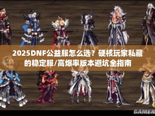 2025DNF公益服怎么选？硬核玩家私藏的稳定服/高爆率版本避坑全指南