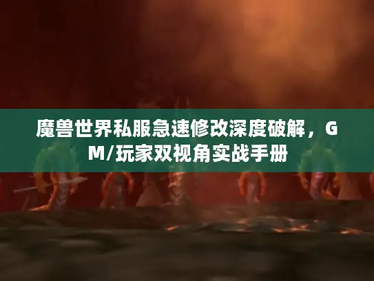 魔兽世界私服急速修改深度破解，GM/玩家双视角实战手册