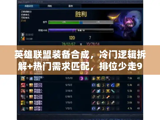 英雄联盟装备合成，冷门逻辑拆解+热门需求匹配，排位少走90%弯路
