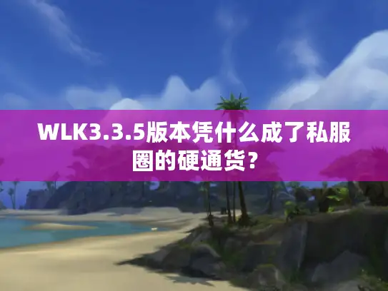 WLK3.3.5版本凭什么成了私服圈的硬通货？