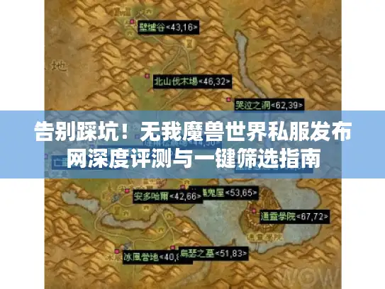 告别踩坑！无我魔兽世界私服发布网深度评测与一键筛选指南