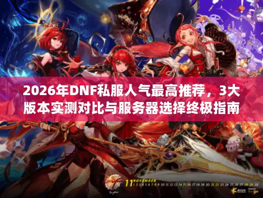 2026年DNF私服人气最高推荐，3大版本实测对比与服务器选择终极指南