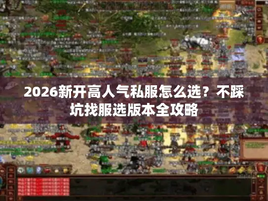 2026新开高人气私服怎么选？不踩坑找服选版本全攻略