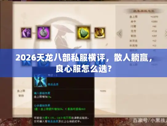 2026天龙八部私服横评，散人躺赢，良心服怎么选？